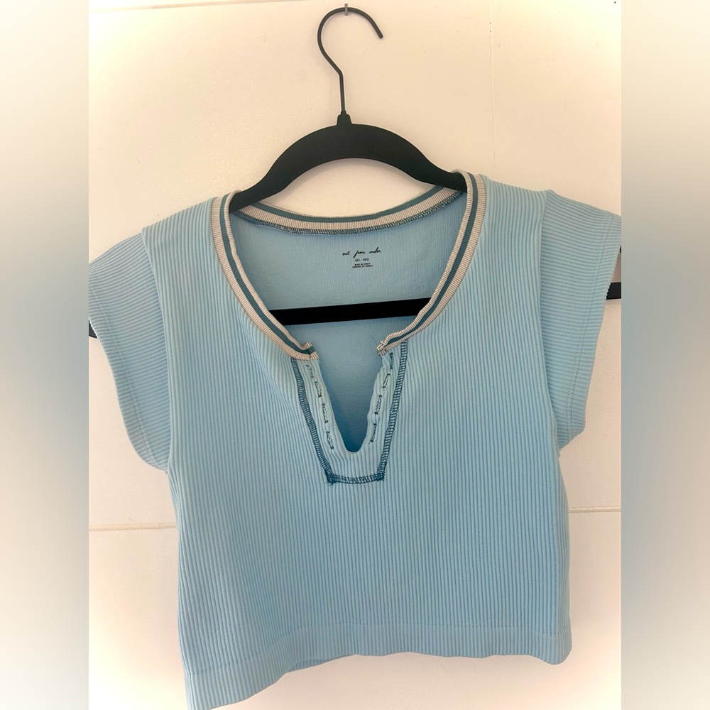 Out From Under Go For Gold Seamless Top in Light Blue